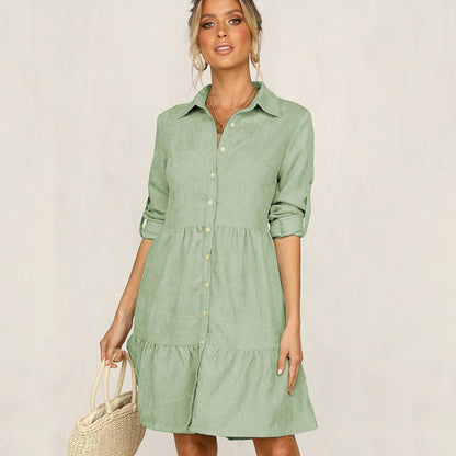 Variant image for Dam Linnekjol med Ruffles Högkvalitativt Linne-13