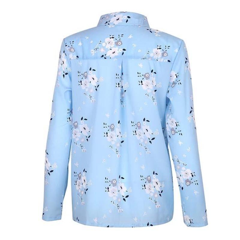 Dam Chiffongblus Elegant Polyester för Vardags och Fest-3