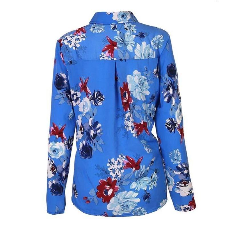 Dam Chiffongblus Elegant Polyester för Vardags och Fest-5