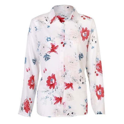 Dam Chiffongblus Elegant Polyester för Vardags och Fest-6