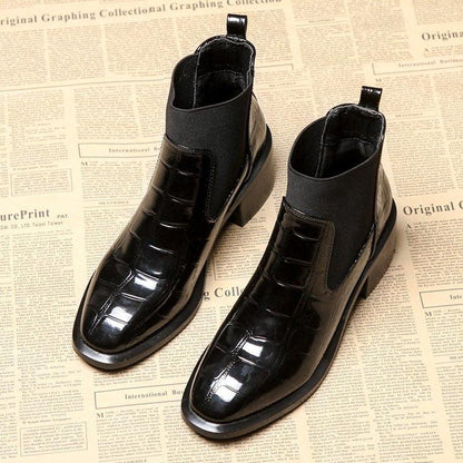 Variant image for Dam Ankelstövlar Chelsea Krokodiloptik Eco Leather-1