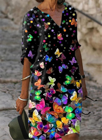 Variant image for Dam Klänning Boho Vintage Bomull Polyester-57