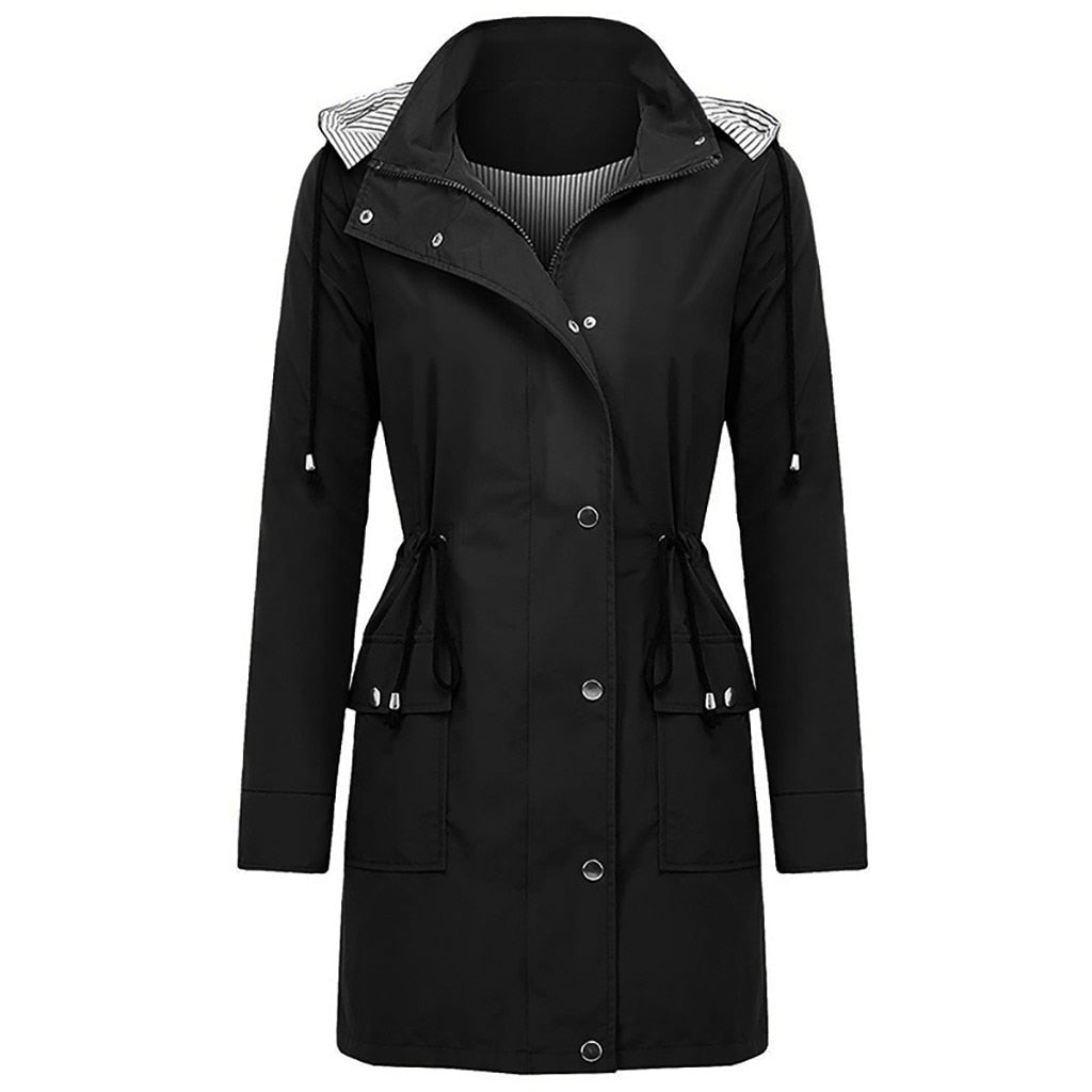 Variant image for Dam Regnjacka Rymlig Huva Vattentålig Polyester-17