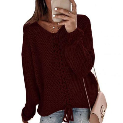 Variant image for Dam Stickad Tröja Trendig Design Mjuk Bomull och Polyester-31