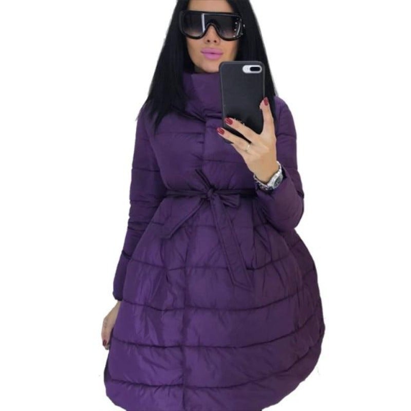 Variant image for Damjacka A-format med Midjebälte i Bomull och Polyester-2