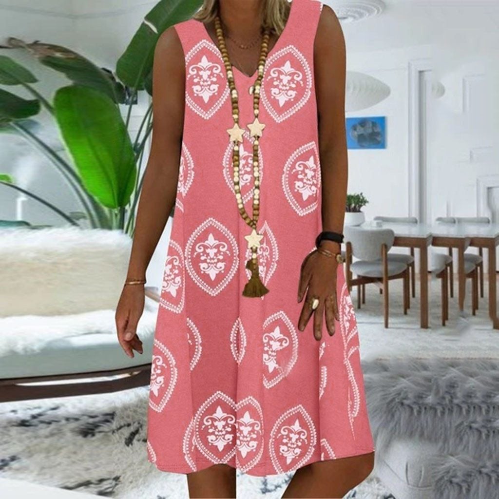 Variant image for Dam Klänning Lätt Design Trendig Bomull Polyester-17