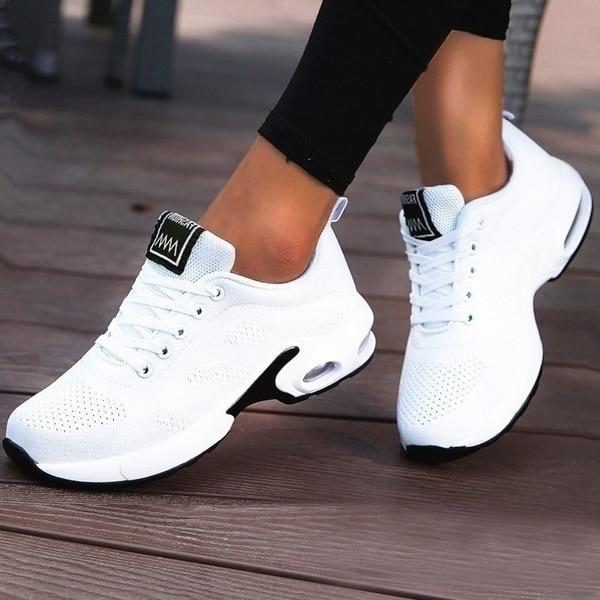 Kvinnors Sneakers Sportiga Mesh Lätta Andningsbara 6