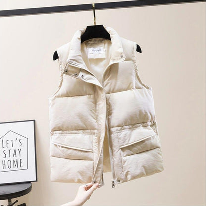 Dunväst Dam Quiltad Nylon Ripstop för Hösten-5