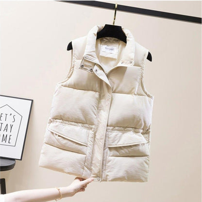 Dunväst Dam Quiltad Nylon Ripstop för Hösten-4