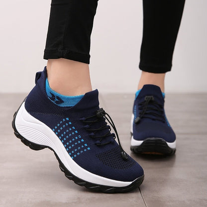 Herrar Bred Tå Sneakers Andningsbara Syntetiska Skor för Komfort 4