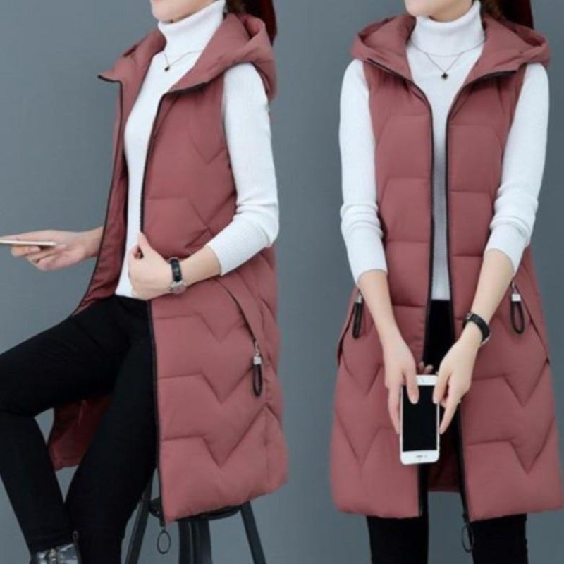 Variant image for Dam Vinterväst Quiltad Bomull och Polyester-1