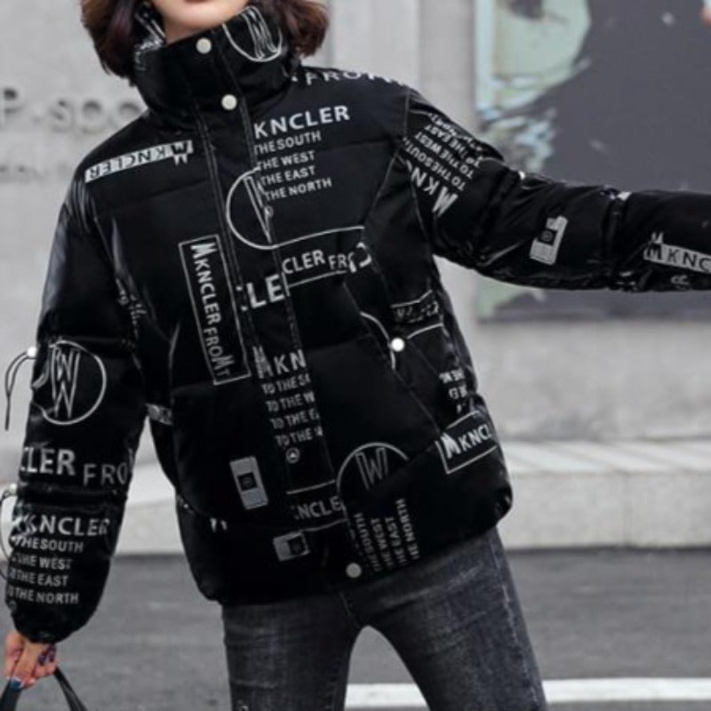 Variant image for Damjacka Kort Quiltad Bomull Polyester med Hög Krage och Sidfickor-22