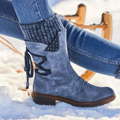 Variant image for Dam Snöskor Modern Design Eco Leather Med Blixtlås och Mysig Inredning-37