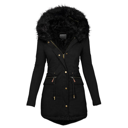 Variant image for Vinterjacka Dam Parkas med Syntetisk Päls och Elegant Midja-33