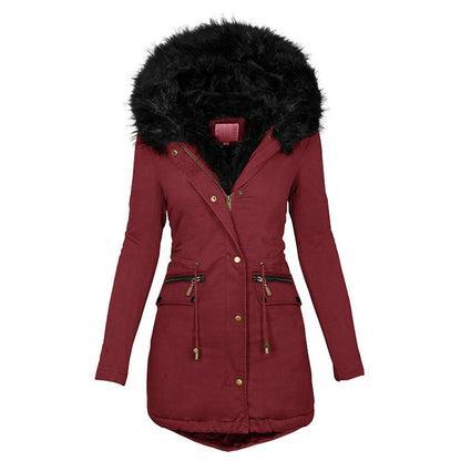 Variant image for Vinterjacka Dam Parkas med Syntetisk Päls och Elegant Midja-6