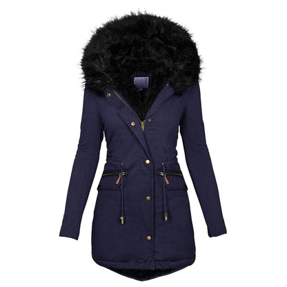Variant image for Vinterjacka Dam Parkas med Syntetisk Päls och Elegant Midja-9
