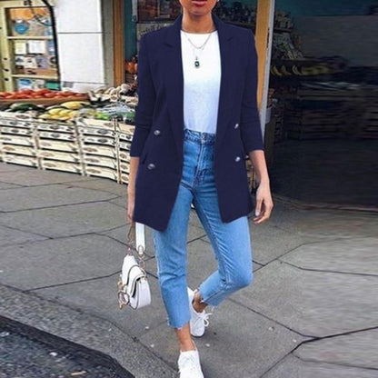 Variant image for Dam Blazer Lång Midja Snitt Bomull Polyester-59