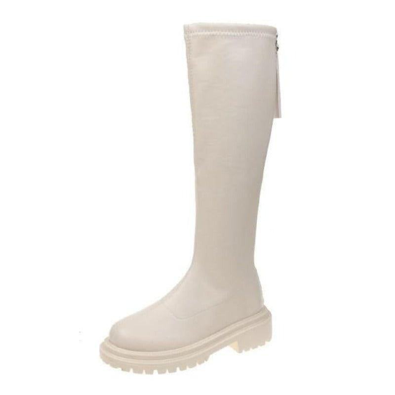Variant image for Fodrade Vinterstövlar Dam Trendig Eco Leather med Halkfri Sula och Blixtlås-19