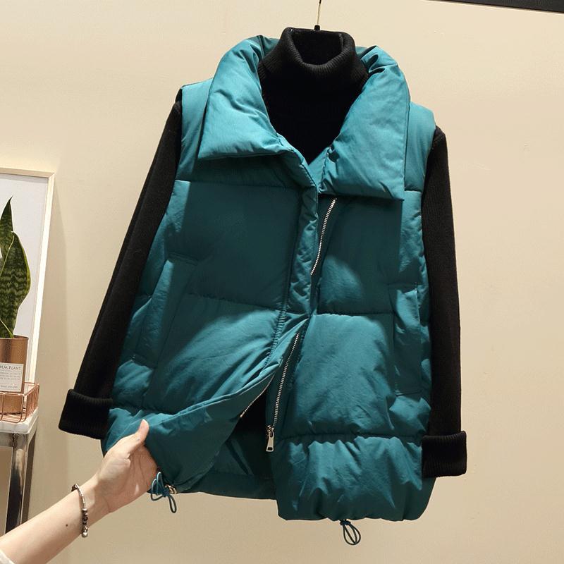 Dunväst Dam Vindtät Nylon för Höstpromenader och Fritidsaktiviteter-1