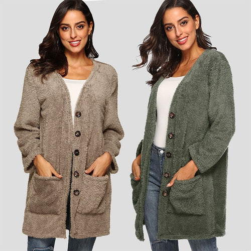 Dam Stickad Väst Mjuk Ull för Allsidig Stil-1