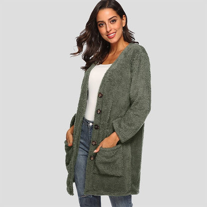 Dam Stickad Väst Mjuk Ull för Allsidig Stil-3