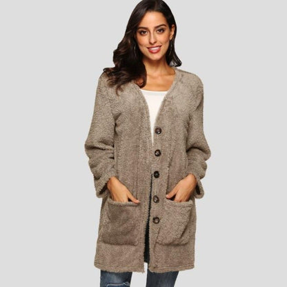 Variant image for Dam Stickad Väst Mjuk Ull för Allsidig Stil-6