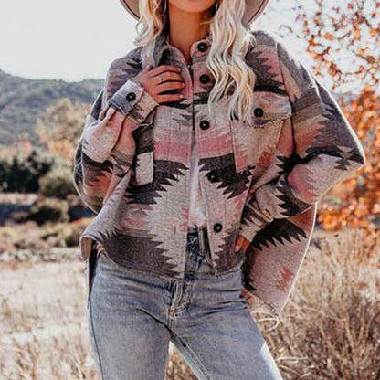 Variant image for Dam Skjortajacka med Överflödig Krage Bomull Polyester-9