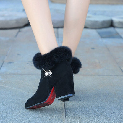 Dam Ankelstövlar Blockklack Eco Wilded Leather-5