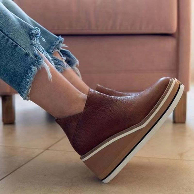 Dam Kilstövlar Ankelstövlar Eco Leather Syntetisk Sula-3
