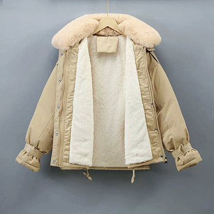 Damjacka Parka Avslappnad Stil Hållbart Material-3