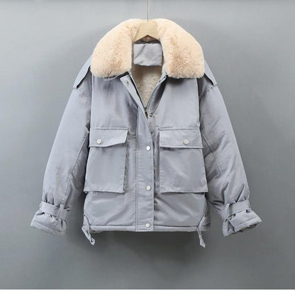 Variant image for Damjacka Parka Avslappnad Syntetisk Päls Bomull Polyester-17
