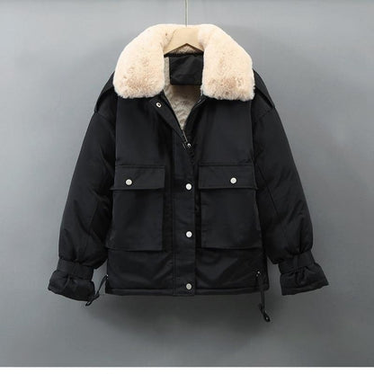 Variant image for Damjacka Parka Avslappnad Syntetisk Päls Bomull Polyester-21