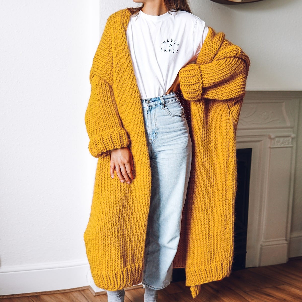 Variant image for Stickad Dam Tröja Kuddly Mjuk Bomull-1