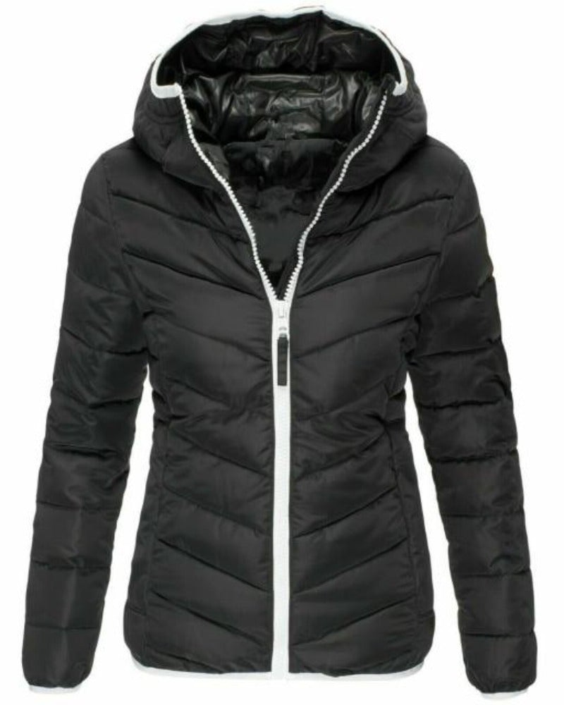 Dam Fritidsjacka Quiltrad Polyester och Bomull-1