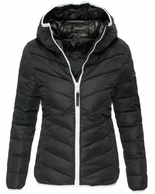 Dam Fritidsjacka Quiltrad Polyester och Bomull-1