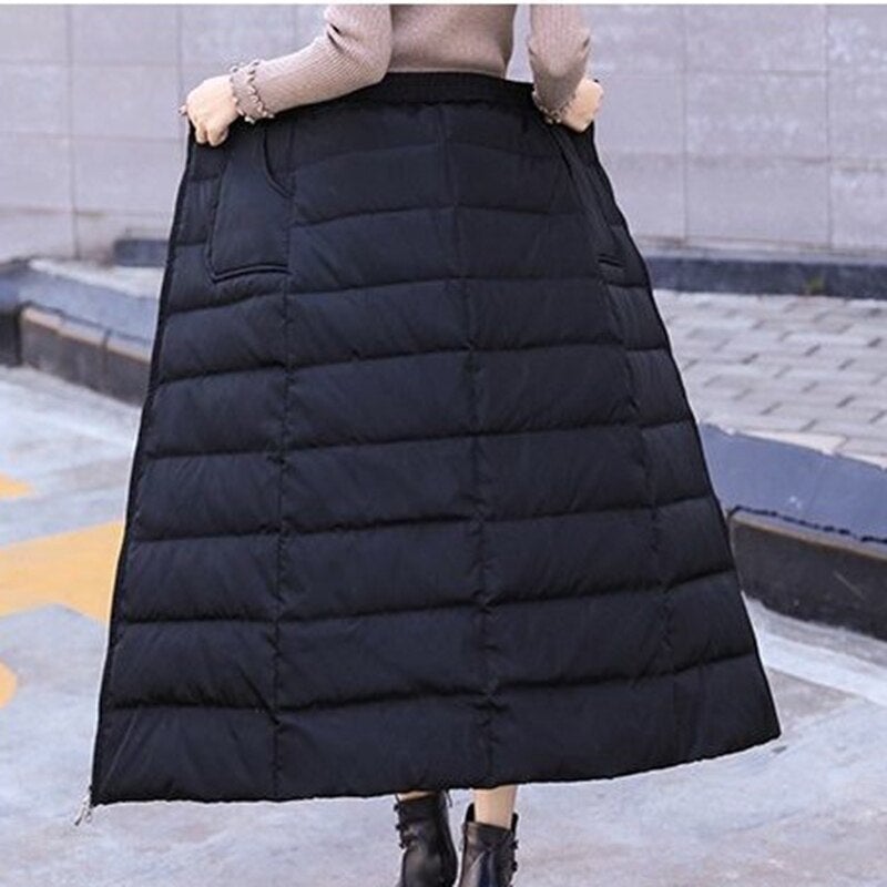 Dam Vinterkjol Knivad Polyester-2