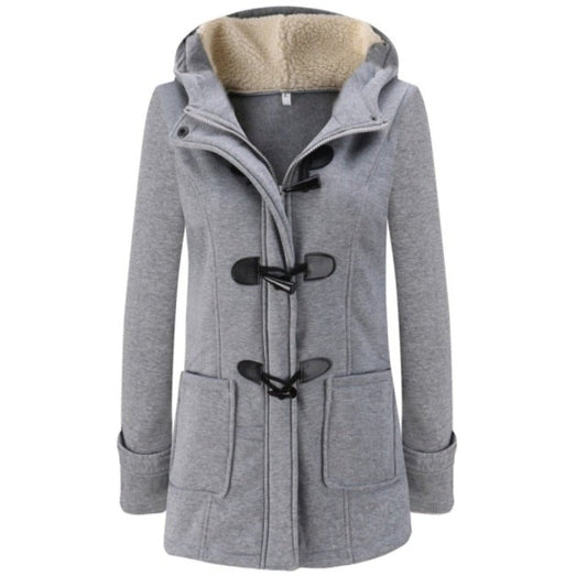 Dam Parkas Kort Figurvänlig Bomull-1