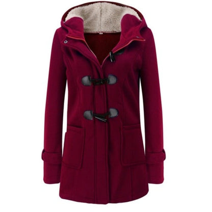 Dam Parkas Kort Figurvänlig Bomull-5