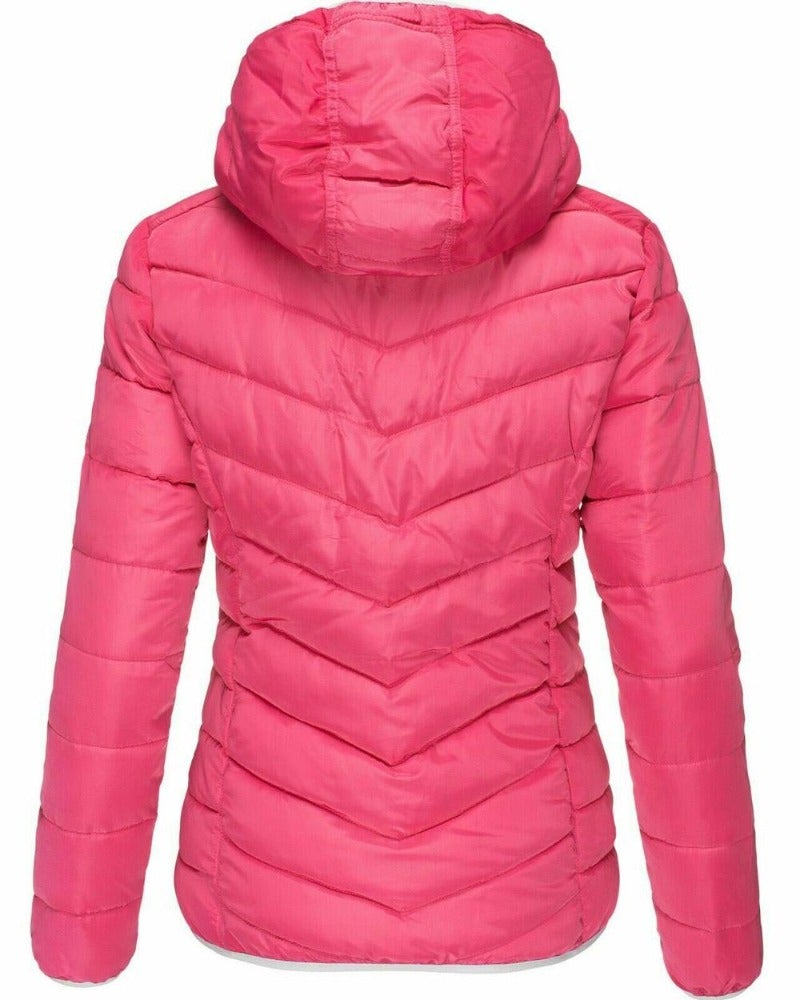 Dam Fritidsjacka Quiltrad Polyester och Bomull-3