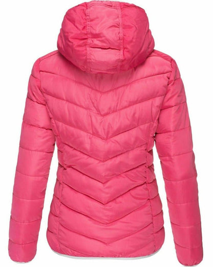 Dam Fritidsjacka Quiltrad Polyester och Bomull-3