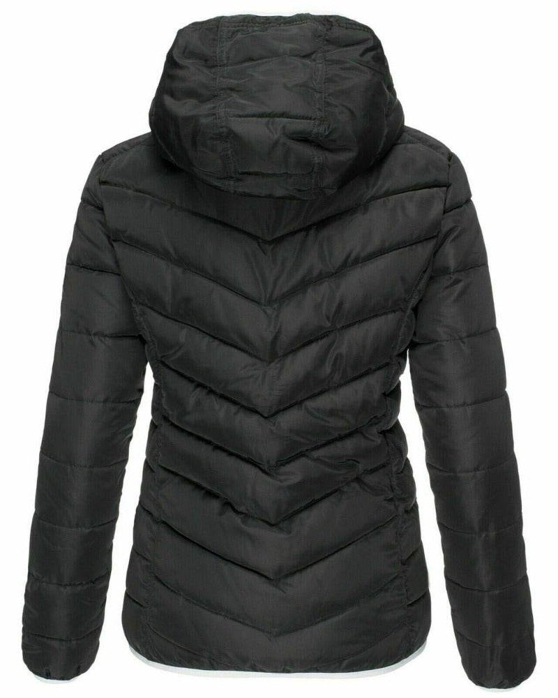 Dam Fritidsjacka Quiltrad Polyester och Bomull-2