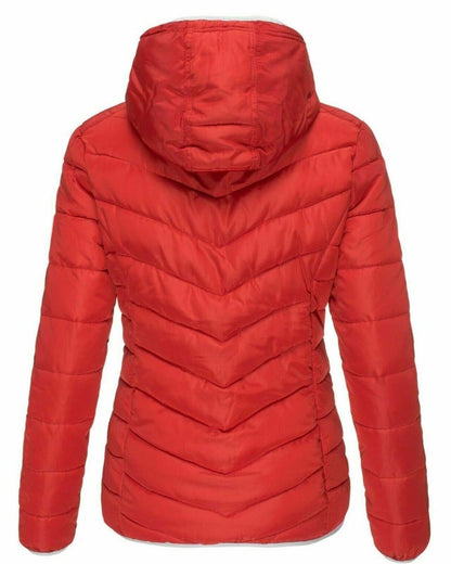 Dam Fritidsjacka Quiltrad Polyester och Bomull-4
