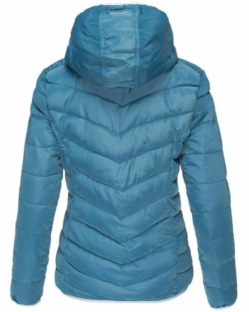 Dam Fritidsjacka Quiltrad Polyester och Bomull-5