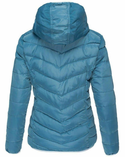 Dam Fritidsjacka Quiltrad Polyester och Bomull-5