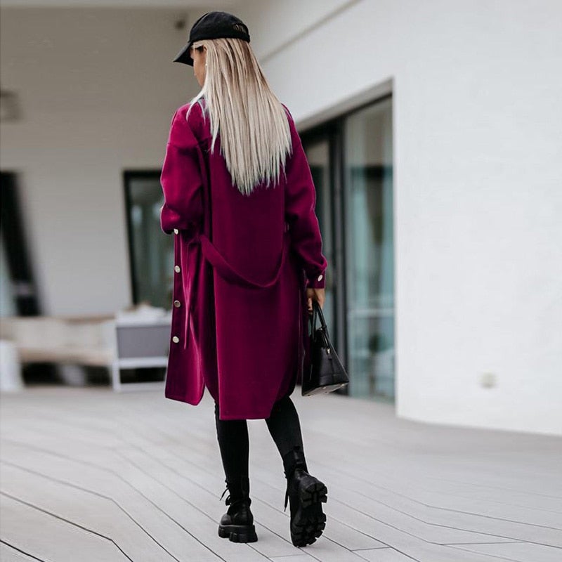 Dam Skjorta Klassisk Kort Kappa Bomull och Polyester-3