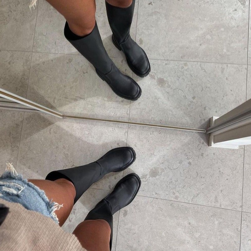 Dam Stövlar Plattform Ekoläder Elegant-6