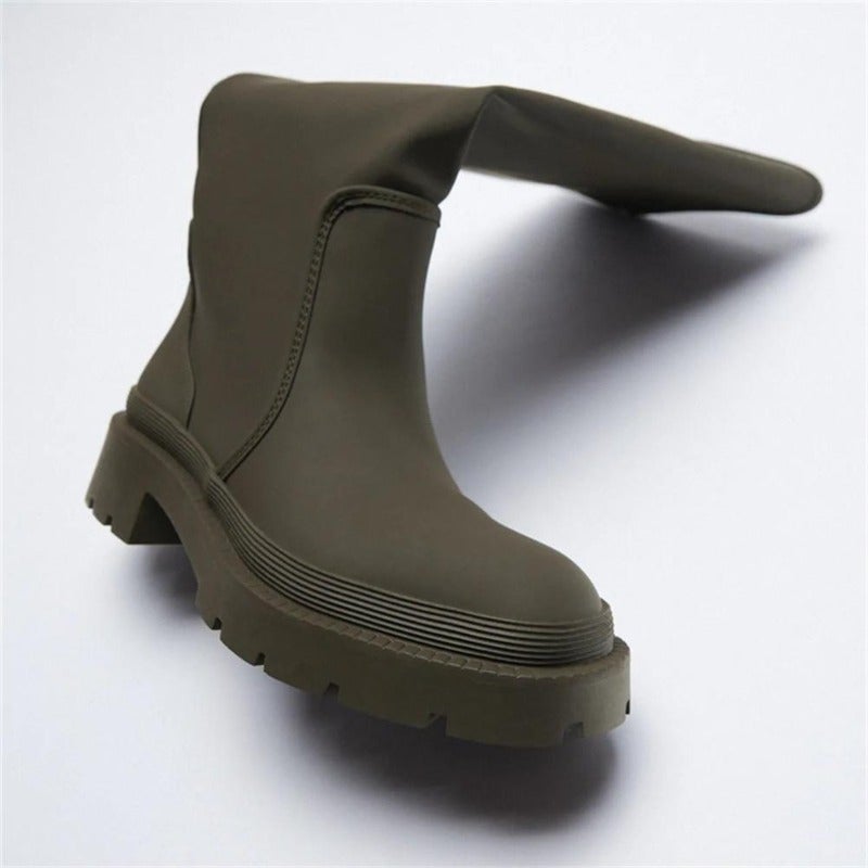 Dam Stövlar Plattform Ekoläder Elegant-2