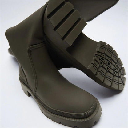 Dam Stövlar Plattform Ekoläder Elegant-4