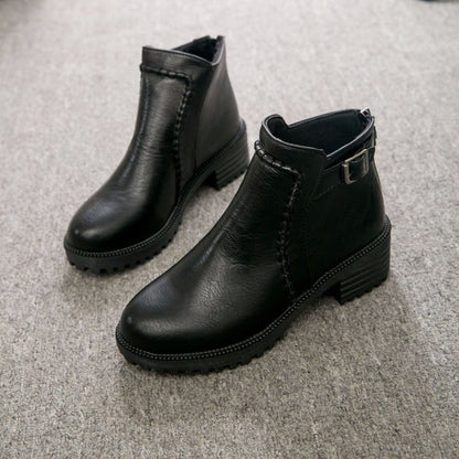 Dam Chelsea Boots med Spänne Eco Leather-4