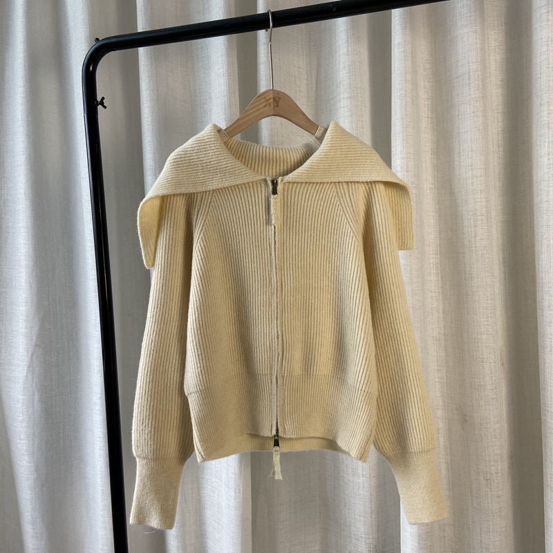 Lång Kofta Dam Överdimensionerad Krage Bomull Polyester-5